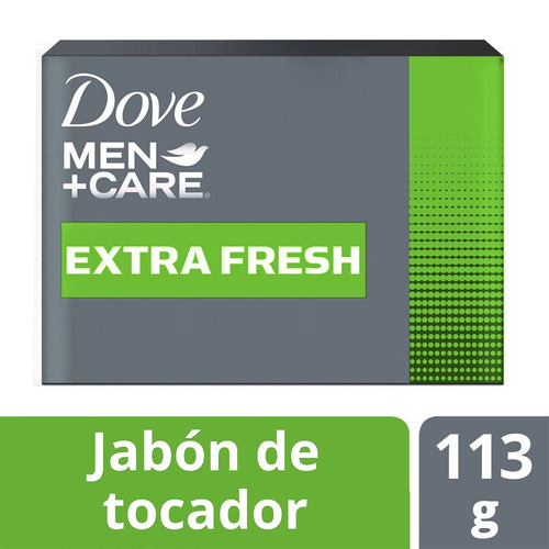 Jabón De Tocador Dove Men Care Extra Fresh 113 Grs.