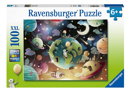 Quebra-cabeças Ravensburger Planet Playground De 100 Peças