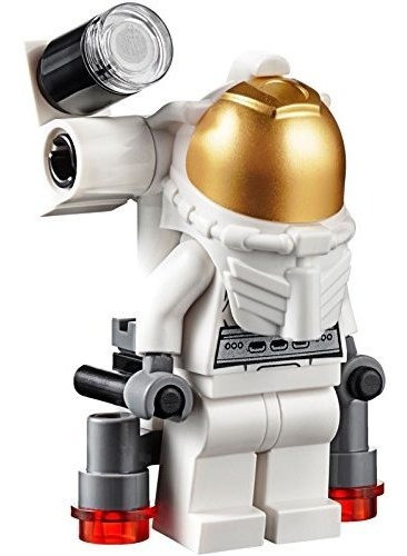 Lego City Minifigure Space Port Astronaut Male W Side Lamp 6