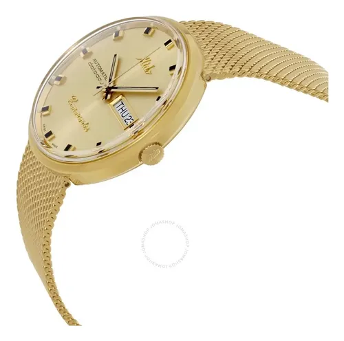 Relogio Mido M842932213 Commander I Dourado Automatico | Frete grátis