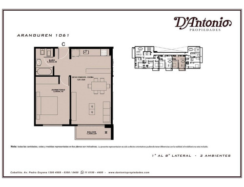 Departamento De 2 Ambientes. Excelente Categoría - Caballito