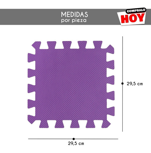 Imagen 3 de 10 de Piso Goma Eva Encastrable Alfombra Antideslizante Infantil