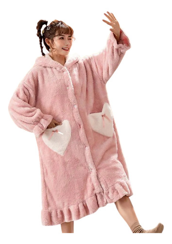 Bata Pijama Para Dormir De Peluche Para Adultos