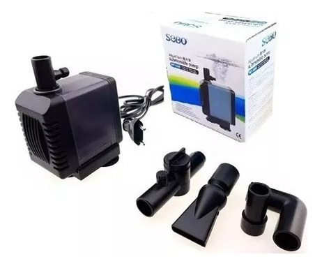 Bomba Sumergible Pecera Acuario Sobo Wp-3500 Pileta 1.2l/h