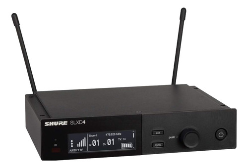 Receptor Digital Sem Fio 32 Canais Shure Slxd4br L55