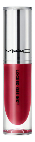 Mac  Labial Líquido Locked Kiss Ink  Color Coral Oscuro