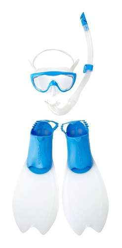 Set Buceo Speedo Scuba Infantil Mascara Snorkel Pata De Rana