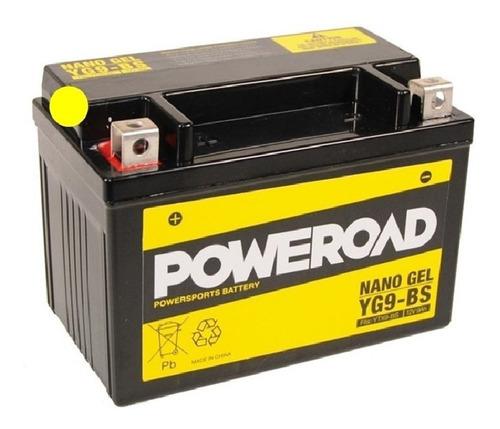 Imagen 1 de 2 de Bateria Poweroad Gel Moto Yg9-bs Ytx9-bs Yt9a Btx9