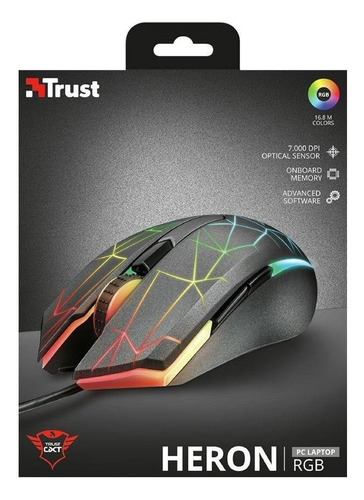 Mouse para jogo Trust Heron GXT 170 preto