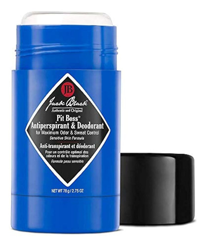 Negro Jack Pit Boss Antitranspirante Y Desodorante, 2,75 Oz