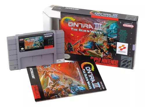 Jogo Cartucho Contra 3 Alien Wars Super Nintendo Frete Gráti