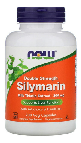 Silymarin Puro  Extracto Estand. 80% 200 Cap. 300 M G