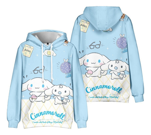 Sudadera Con Estampado Digital Creativo Cinnamoroll Hermanos