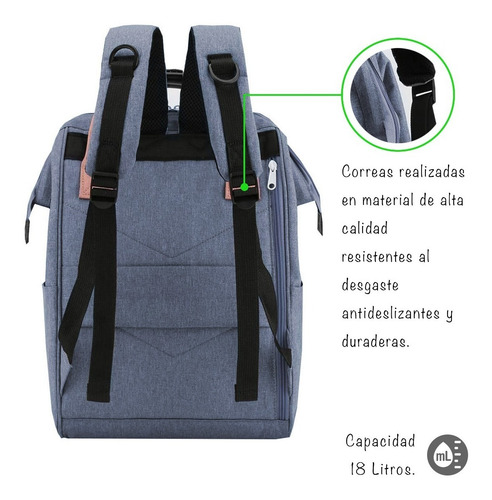 Imagen 3 de 6 de Mochila Bolso Himawari Con Monedero Ideal Notebook Varios Colores Envio Gratis