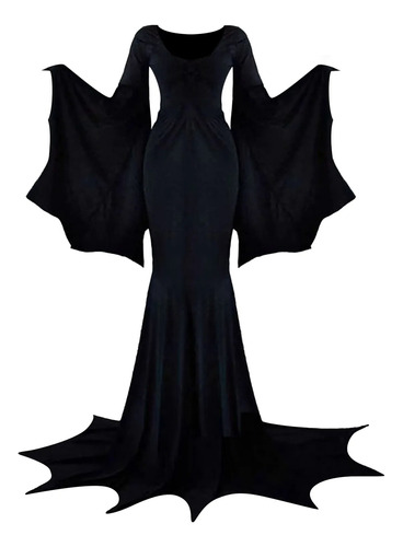 Disfraz De Addams Adams Para Mujer, Vestido De Vampiro Morti