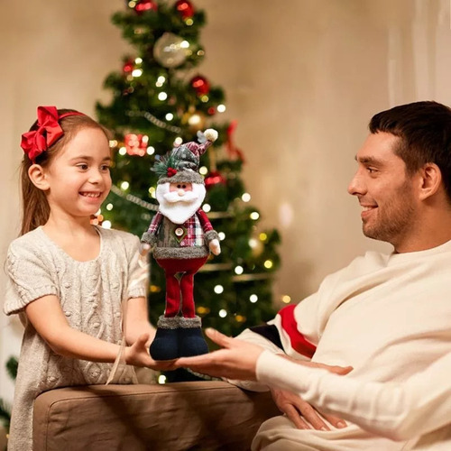 . Papá Noel Trio, Diseño Navideño De Muñeco De Nieve Con