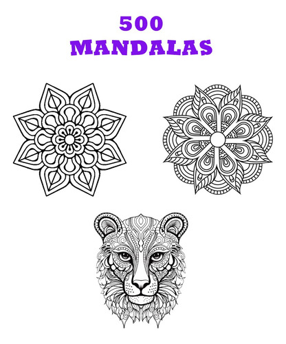 Imprimibles 500 Mandalas Pdf Pintar Colorear Arte Terapia 