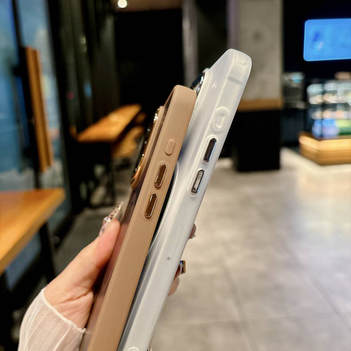 Funda Magsafe Para iPhone 11, 12, 13, 14, 15, 16 Pro, Max, 14 Plus, 15 Plus, 16 Plus, Sensación De Piel, Antihuellas Dactilares
