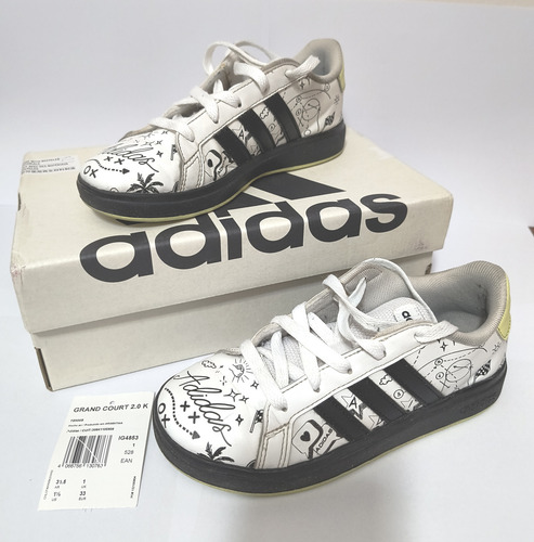 Zapatillas Adidas Grand Court 2.0 Diseño Grafiti (Usado)