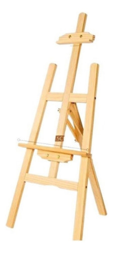 Caballete De Madera Profesional De Tripie Para Pintar 40cm Madera