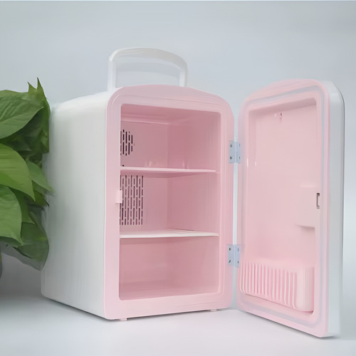 Mini Refri-calentador Personal Para Snacks Y Maquillaje 9 L Blanco/rosa