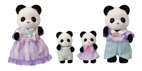 Brinquedo Sylvanian Families Familia Dos Pandas Graciosos