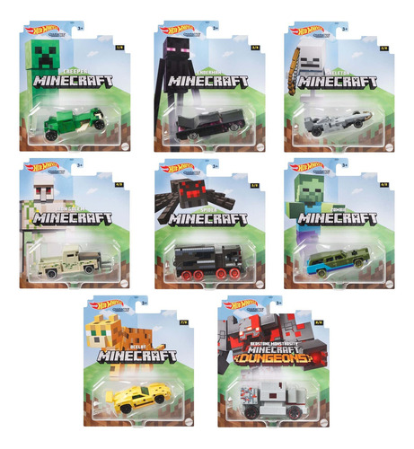 Producto Generico - Hot Wheels Minecraft - Juego Completo D.