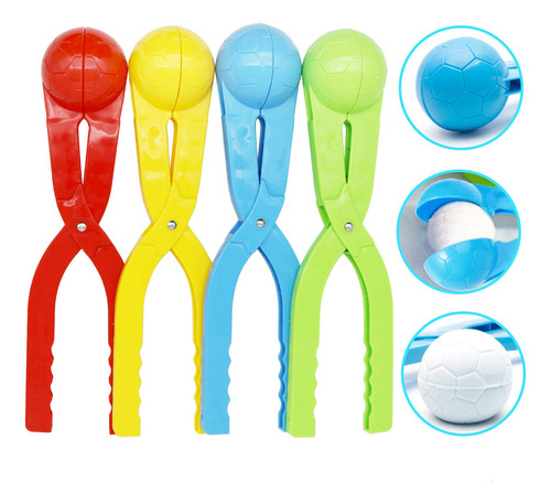 Supmlc Snowball Maker - Juego De 4 Juguetes De Nieve Para Ni