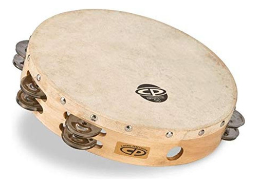 Pandereta De Madera 10 Pulgadas Con Jingles De Doble Fila