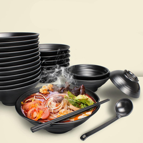 Cuenco Japonés Grande Para Sopa De Fideos Tirado A Mano,