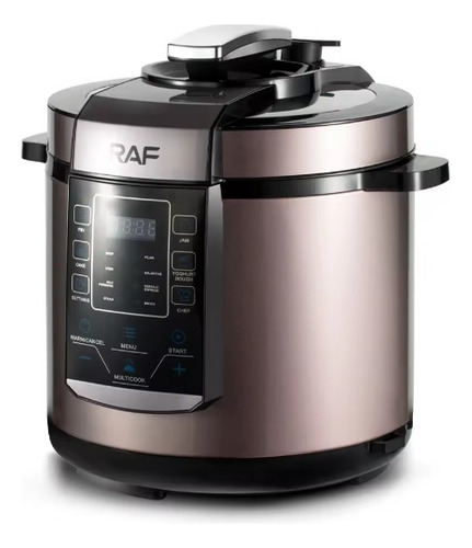 Olla A Presión Eléctrica Multifuncional 6lts Raf R.171 Color Plateado Frecuencia 50Hz