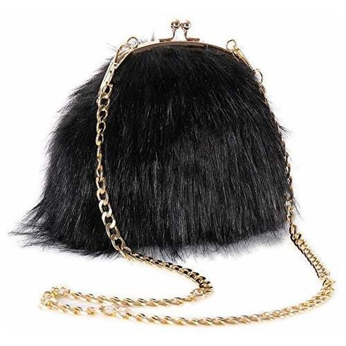 Fhqhth Faux Fur Purse Fashion Clutch Bolso De Mano Jdzr6