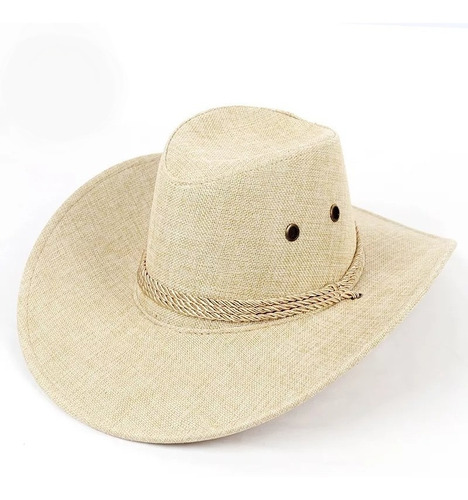 Sombrero Verano Estilo Vaquero Doble Cordel Gorro Colores 