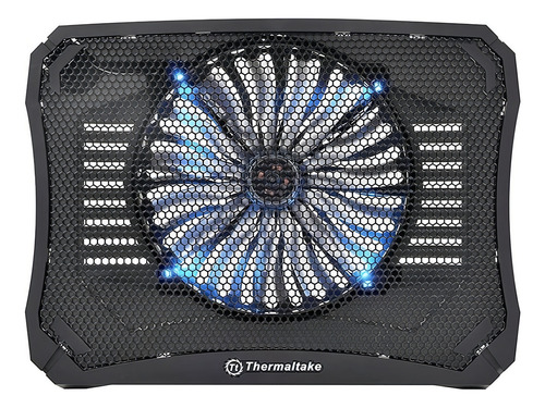 Base Enfriadora Thermaltake Massive V20 Ventilador Laptop Color Negro Color Del Led Azul