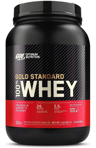 Proteína Optimun Nutrition Whey 2 Lb On Gold Standard Tono Muscular Rendimiento Recuperación Importada Usa