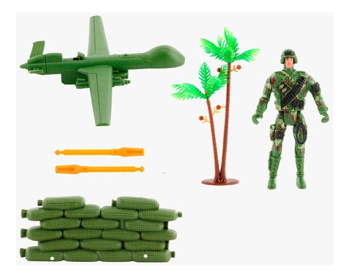 Brinquedo Boneco Militar Drone De Ataque Da Bbr Toys R3166