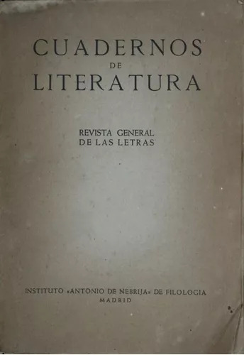 Cuadernos De Literatura - Antonio De Nebrija