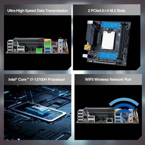 Erying Mini Itx Cpu Combo De Placa Base - Intel Core Ih Con