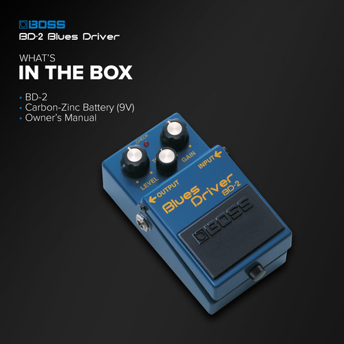 Pedal De Efeitos De Guitarra Boss Bd-2 Blues Driver Com Ampl