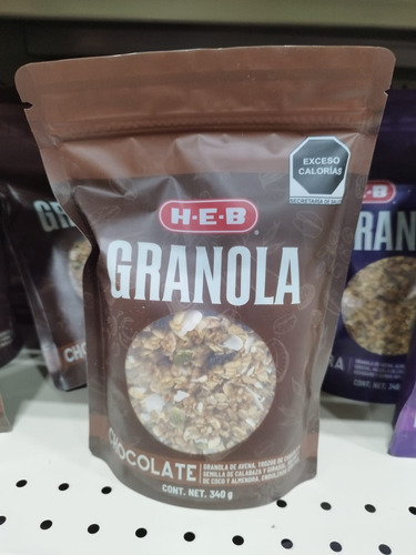 Bolsa De Granola Chocolate Heb De 340 G C/u
