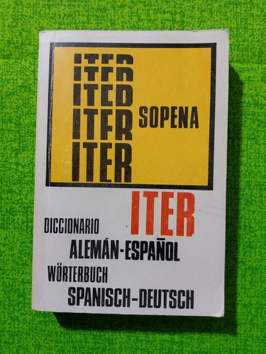 Iter Sopena Diccionario Aleman Español Spanisch Deutsch