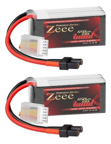 Batería Zeee Premium Series 14.8v 4s Lipo 100c 650mah Con En