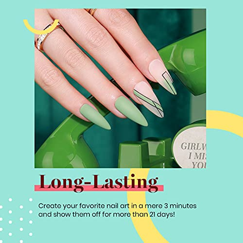 Esmalte Para Uñas En Gel De Secado Uv Verde Eucalipto 15 Ml A-eucalyptus