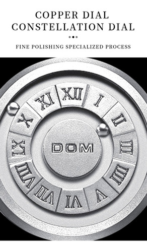 Reloj De Cuarzo Dom 1345 Para Hombre, Genial Bola Magnética,