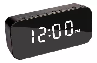 Reloj Despertador Y Parlante Bluetooth Alarma Micro Sd Radio