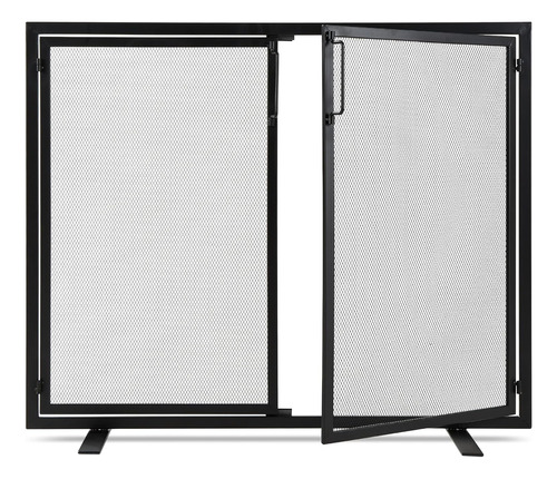 Best Choice Products 38.5x31in 2-door Fireplace Screen, H...