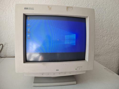 Monitor Vintage Crt Hp 13 Pulgadas Vga Analogo Beige (Usado)