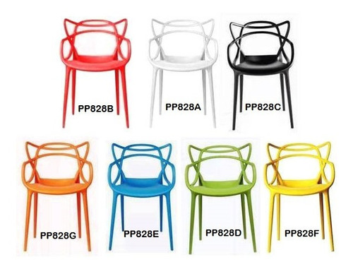 Silla Moderna Diseño Starck Comedor O Exteriores-cod Pp828