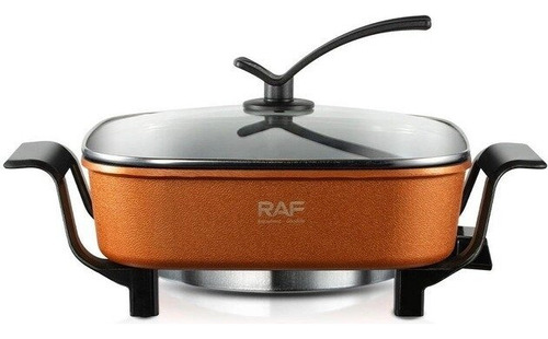 Panela elétrica a vapor antiaderente 1350w 7,0 l Raf Cor Laranja Frequência 50hz-60hz