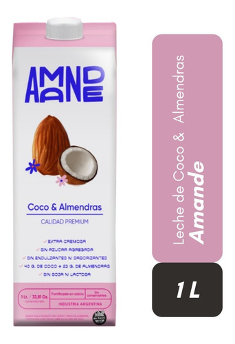 Leche De Coco & Almendras Amande X 1lt